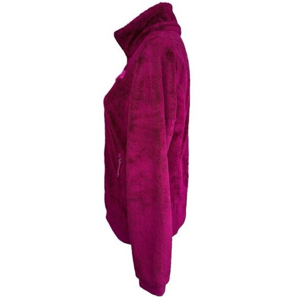The North Face Women’s Magenta Pink Osito Teddy Full Zip Jacket S/C37 - Picture 2 of 15